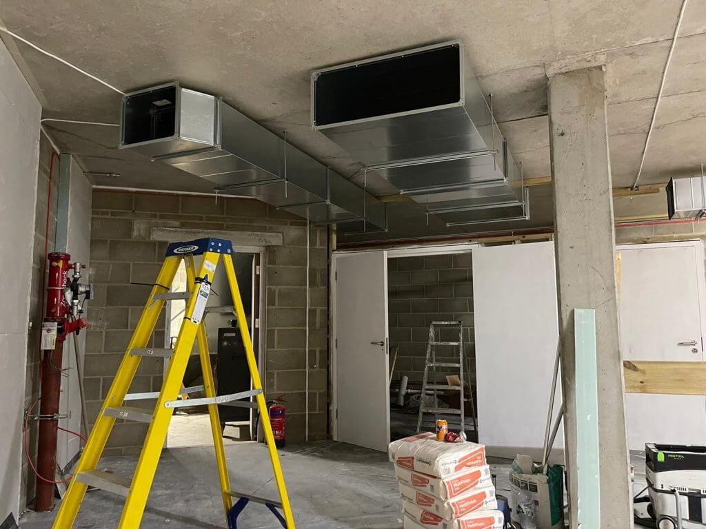 Ventallation System Installation Willesdon Day 2